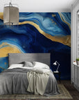 Geometric Wallpaper - Golden Facets