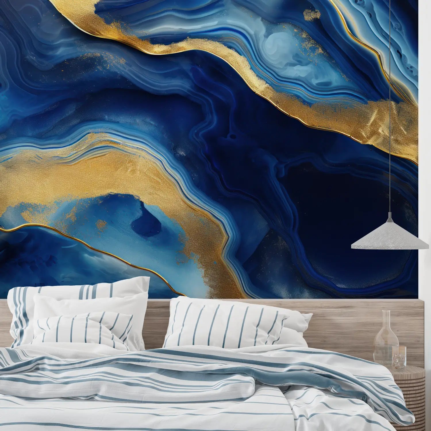 Geometric Wallpaper - Golden Facets