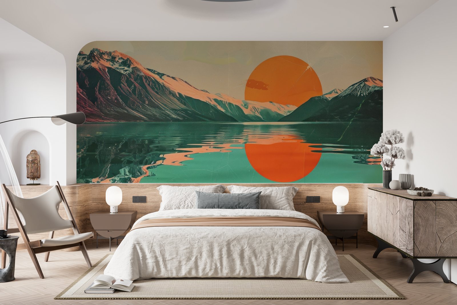 Papier peint 1001 - mockup salon