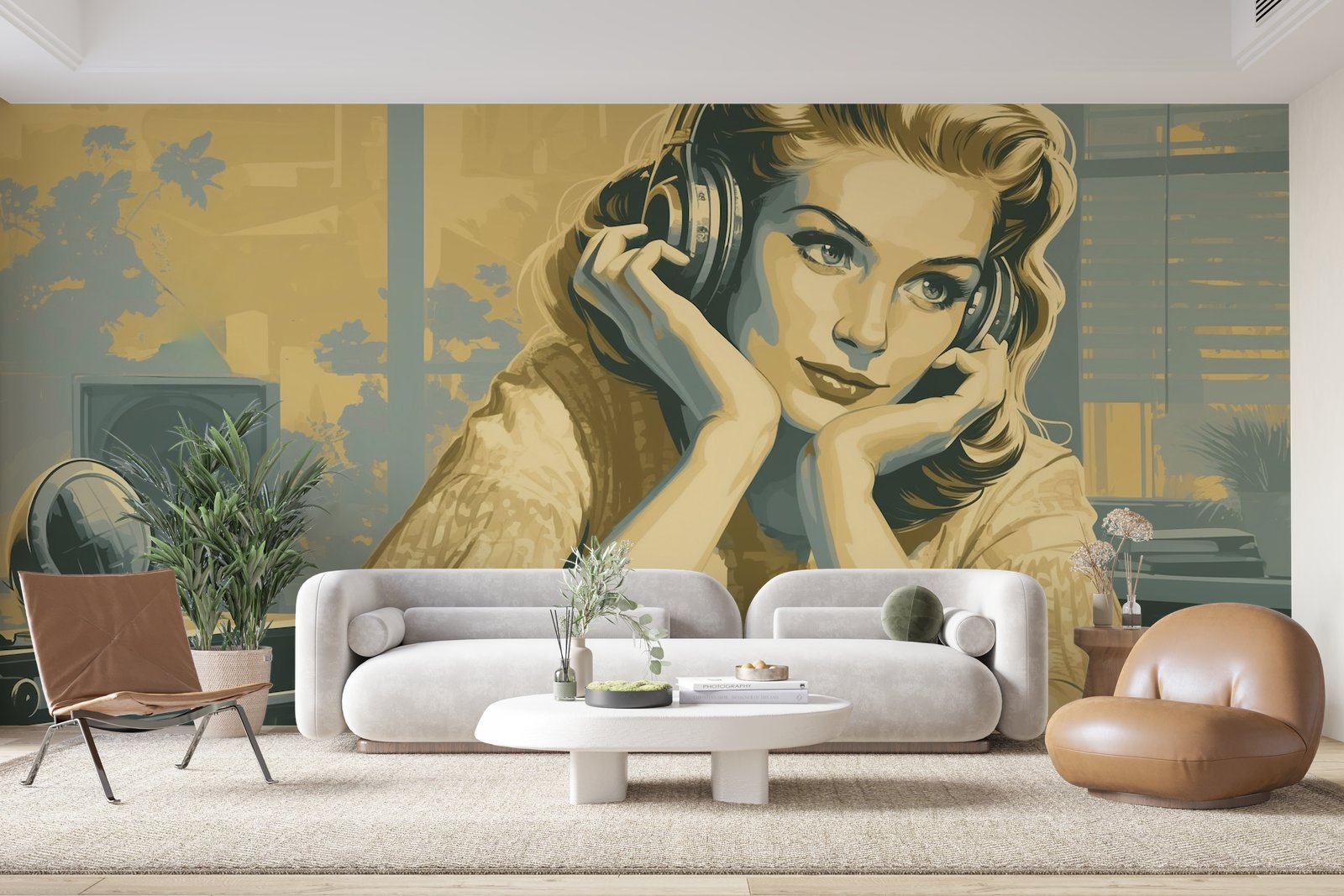 Papier peint 1002 - mockup chambre