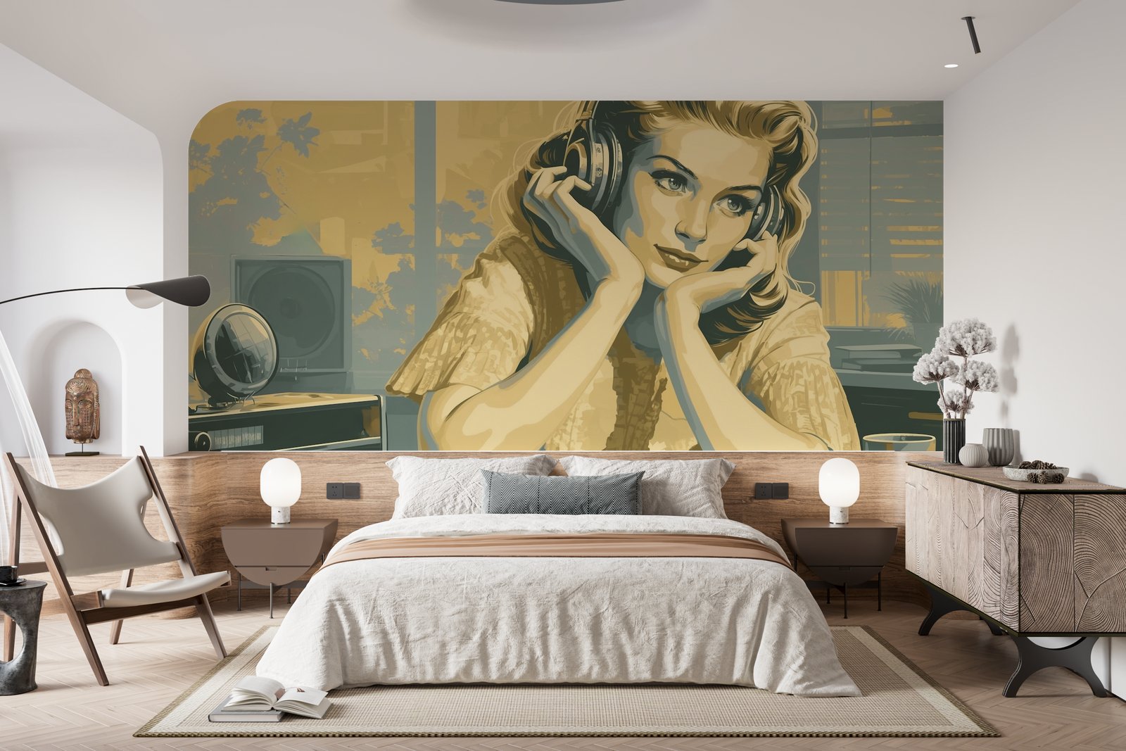 Papier peint 1002 - mockup salon
