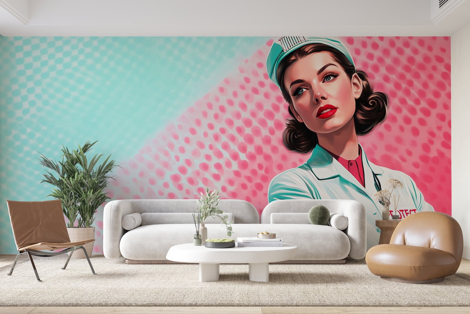 Papier peint 1003 - mockup chambre