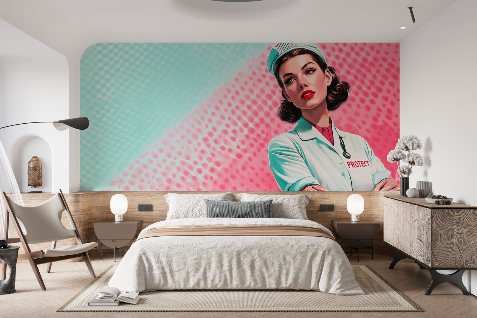 Papier peint 1003 - mockup salon