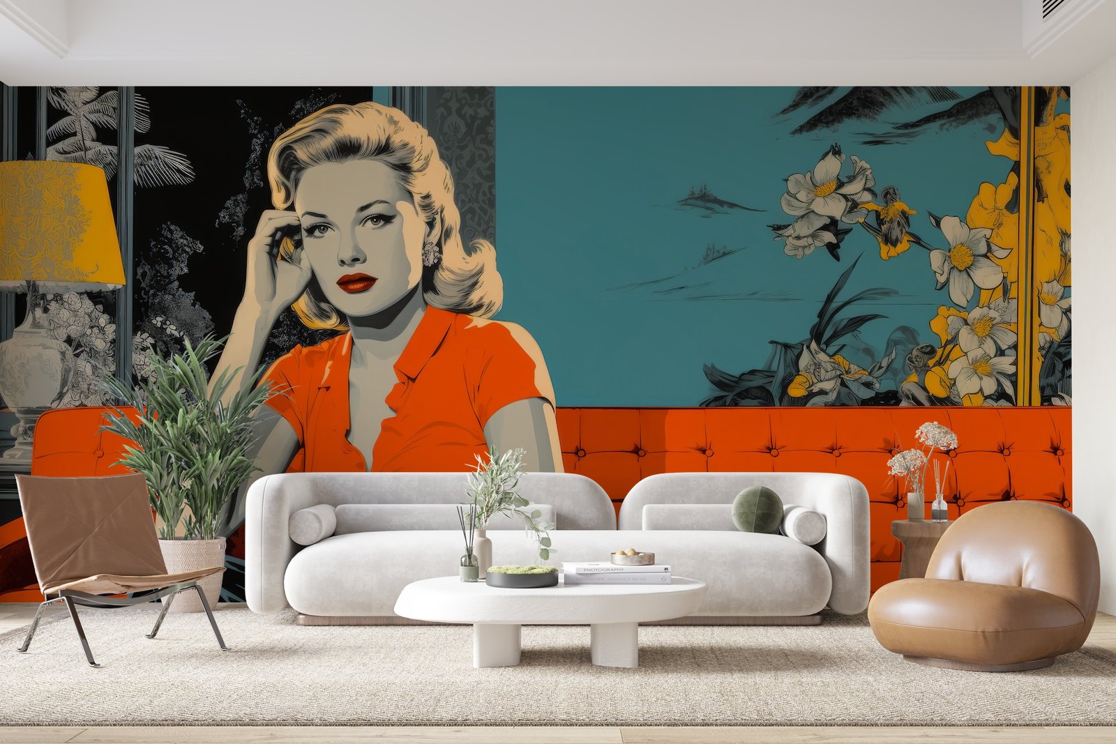 Papier peint 1007 - mockup chambre