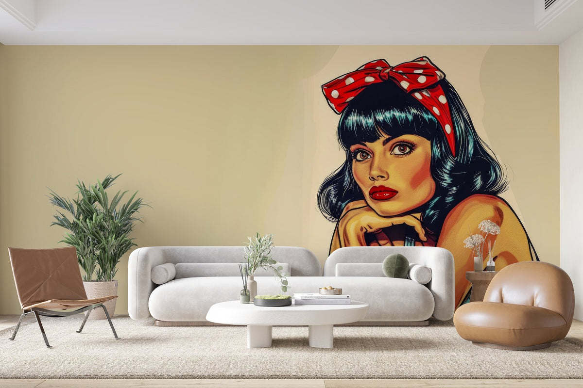 Papier peint 1015 - mockup chambre