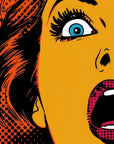 Papier Peint Pop Art - Femme Yeux Grands BD