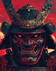 Papier Peint Samouraï - Guerrier Armure Rouge