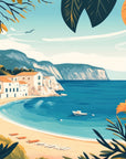 Papier Peint Plages - Palmier Lagon Tropical