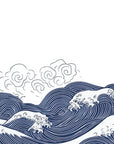 Papier Peint Japonais - Grande Vague Colorée