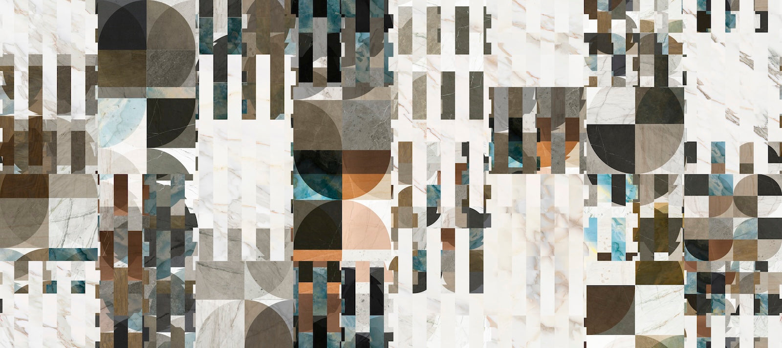Papier Peint Géométrique - Camouflage Pixel