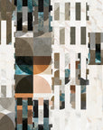 Papier Peint Géométrique - Camouflage Pixel