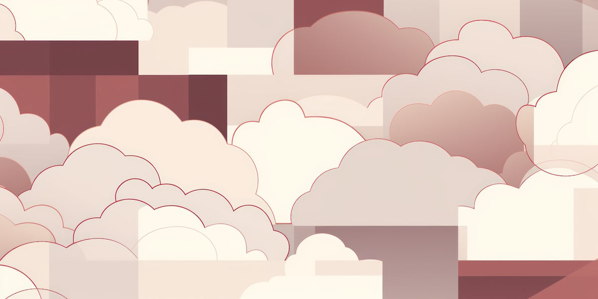 Clouds Wallpaper - Pastel Pink and Beige Sky