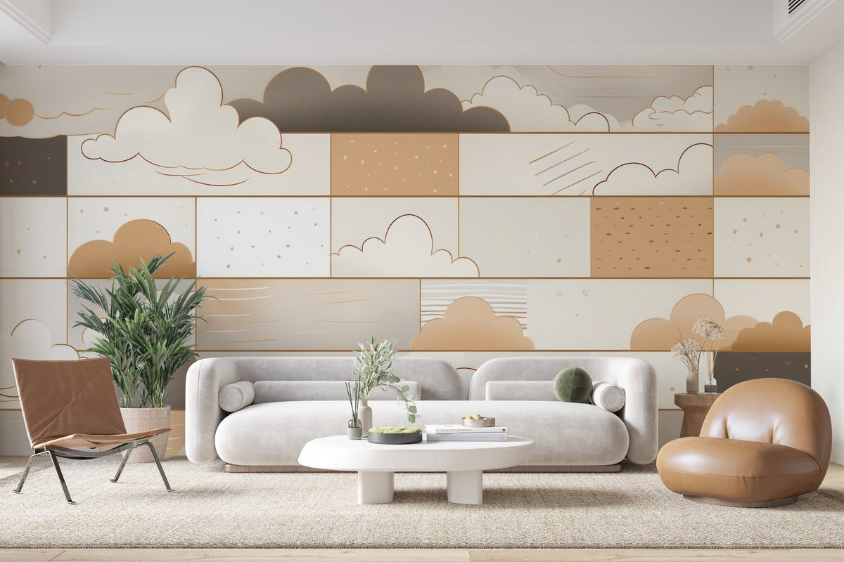 Papier peint 1067 - mockup chambre