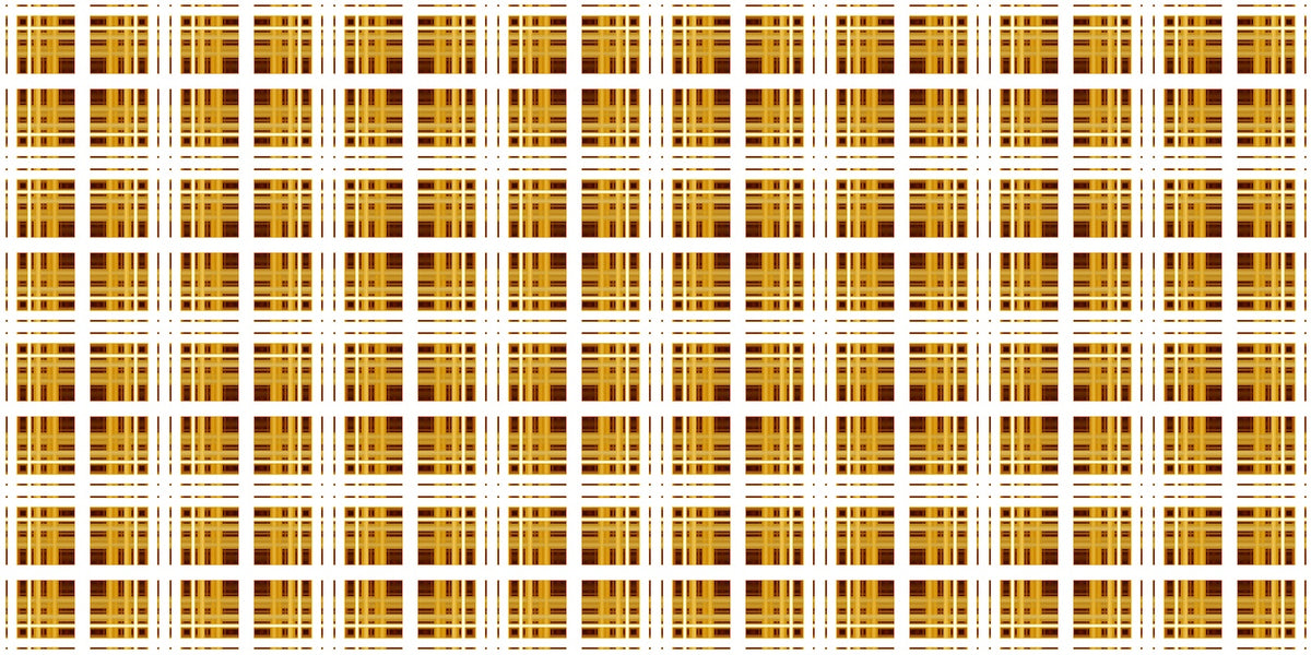 Geometric Wallpaper - Ochre Squares Grid