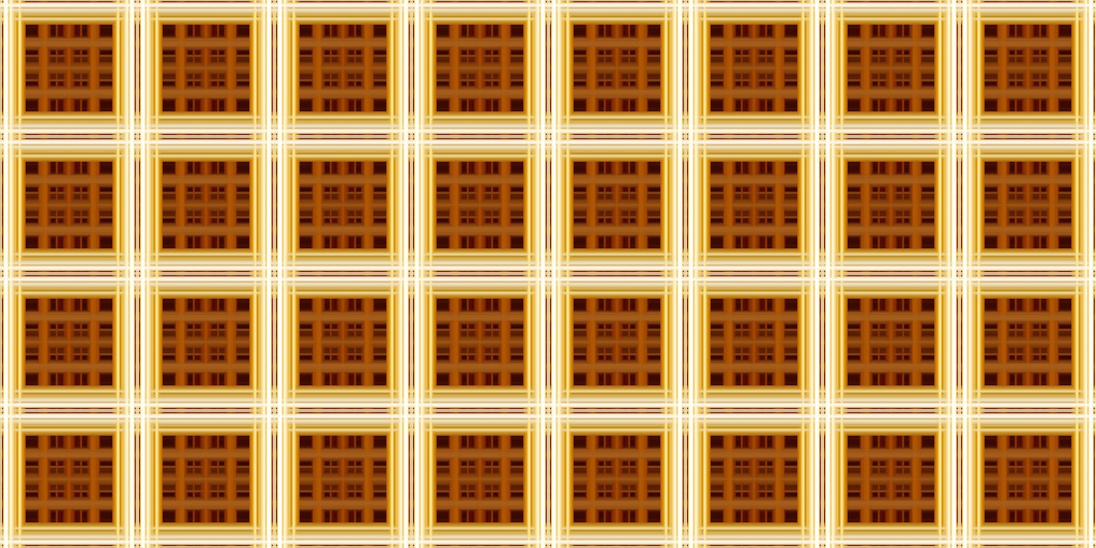Papier Peint Géométrique - Damier Ocre Texturé
