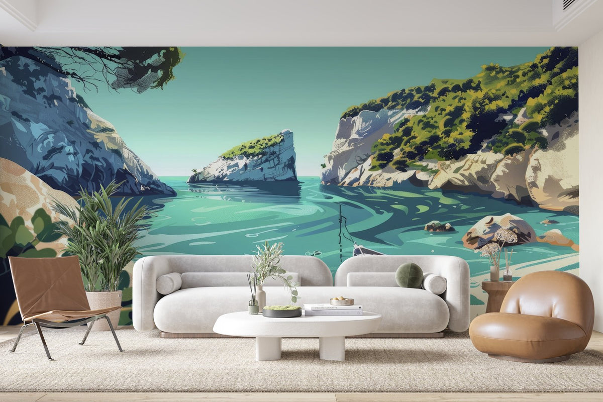 Papier peint 1087 - mockup chambre