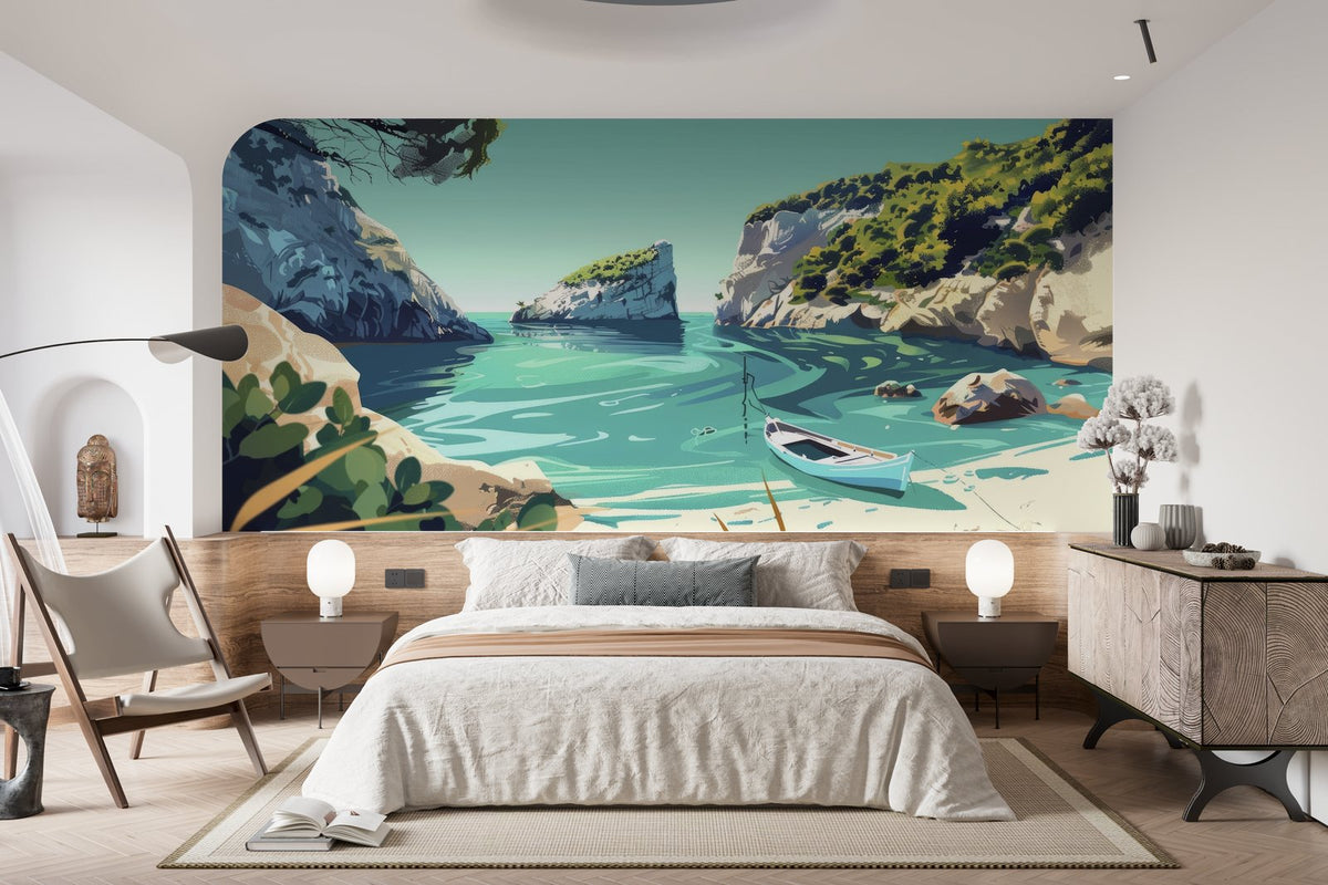 Papier peint 1087 - mockup salon