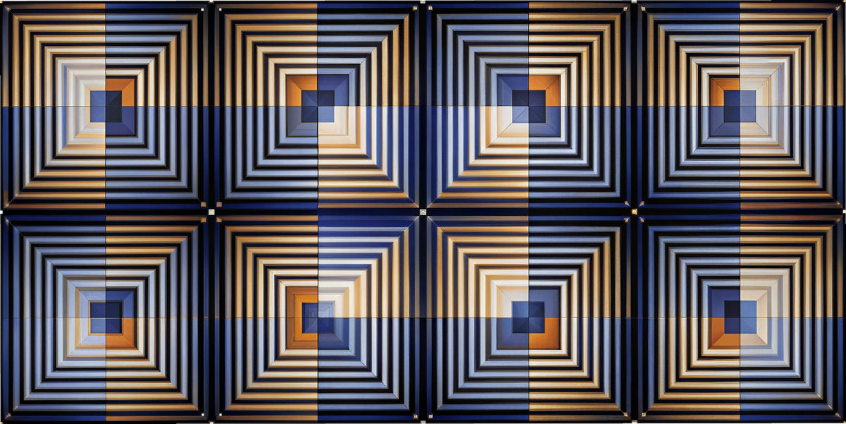 Geometric Wallpaper - Beige Textured Checkerboard