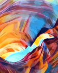 Papier Peint Abstrait - Tourbillon de Couleurs Vibrantes