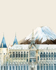 Papier Peint Aquarelle - Monuments du Monde