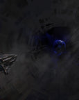 Papier Peint Science-Fiction - Vaisseau dans l'Espace Sombre