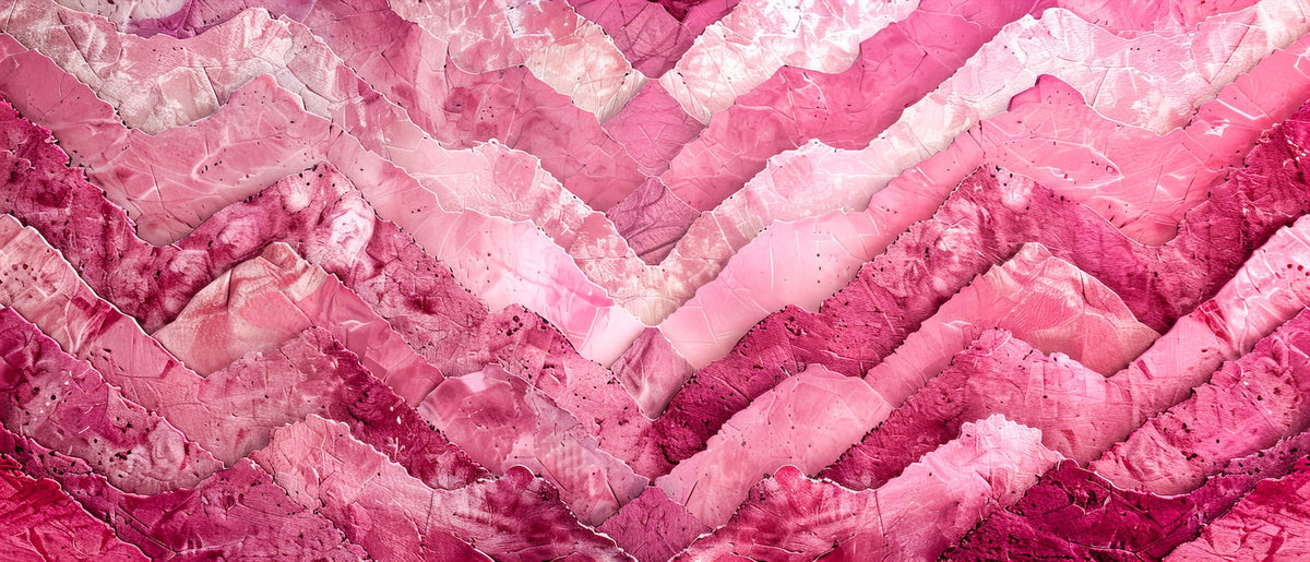 Abstract Wallpaper - Marbled Pink Chevrons