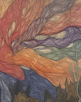 Papier Peint Abstrait - Fumée Colorée Paysage