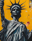 Papier Peint Pop Art - Statue de la Liberté Collage