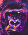 Papier Peint Animaux - Gorille Pop Art Violet