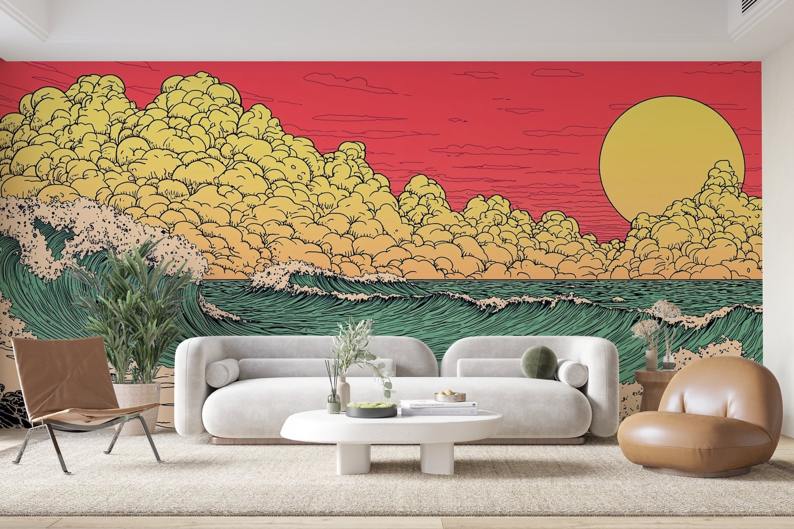 Papier peint 1165 - mockup chambre