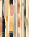 Papier Peint Abstrait - Rayures Organiques Terracotta