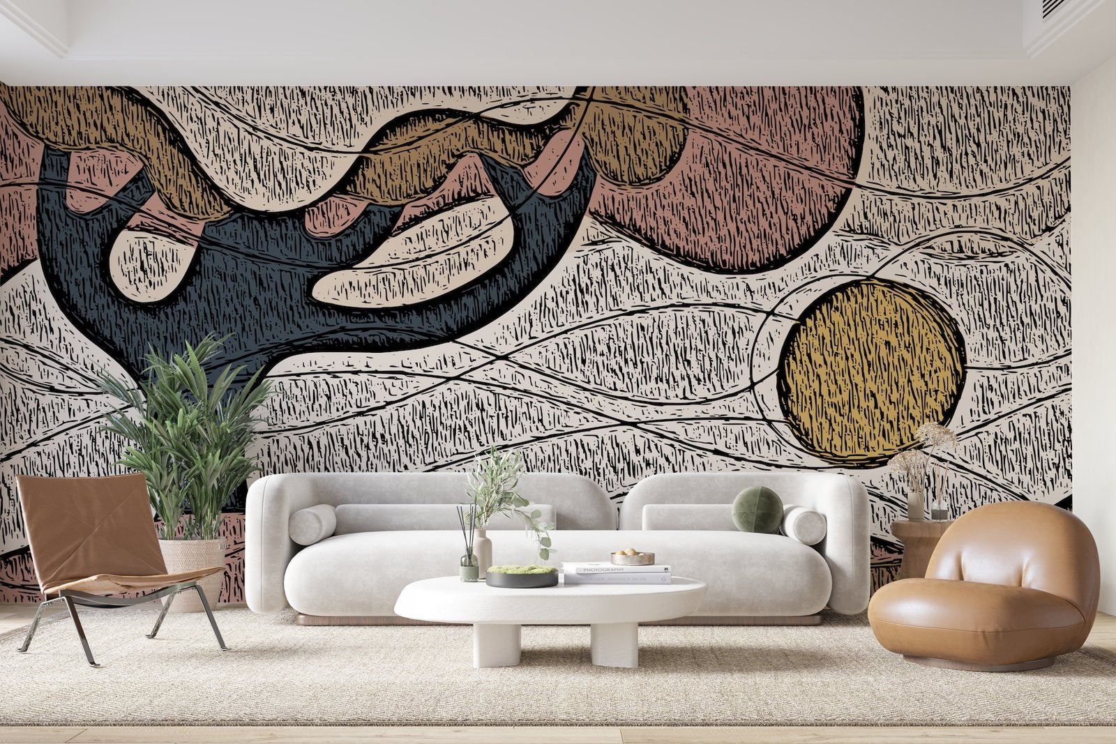 Papier peint 120 - mockup chambre