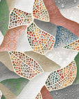 Papier Peint Géométrique - Éventails Marbrés Colorés