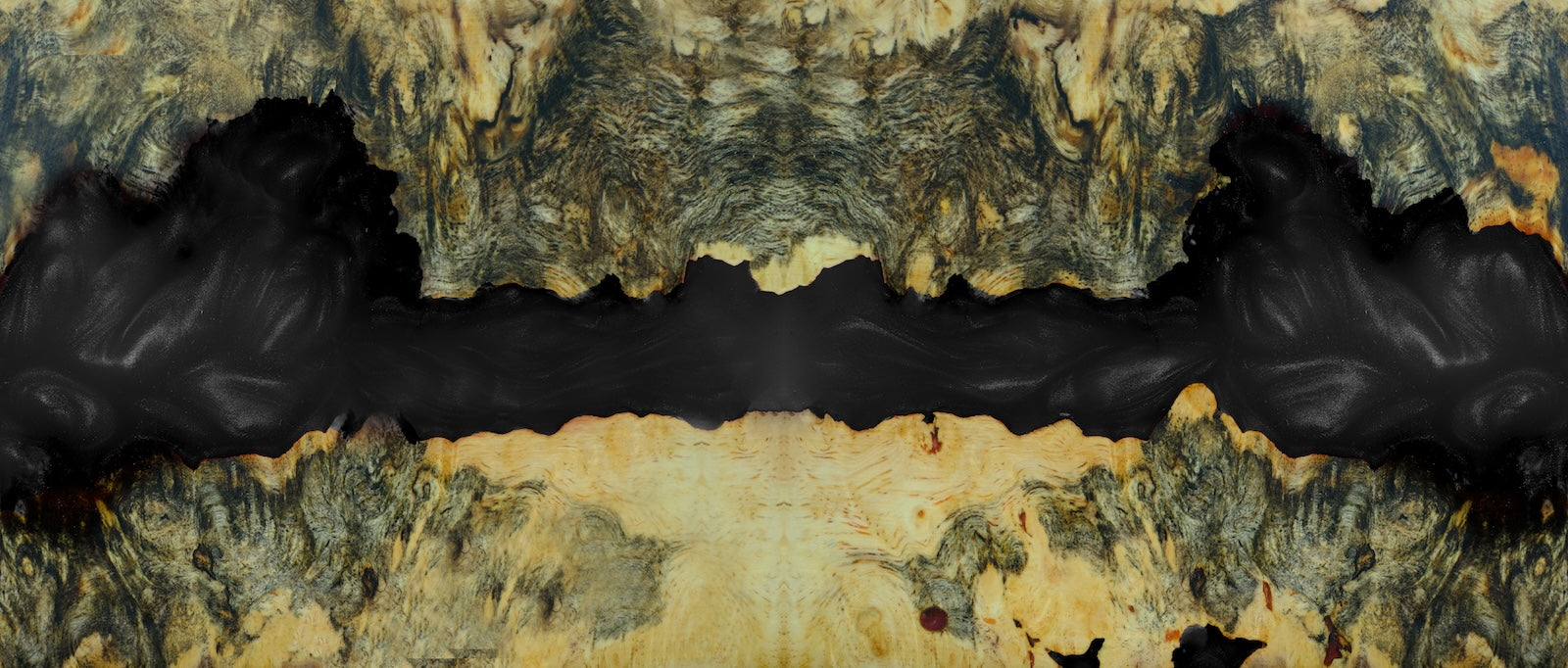 Papier Peint Abstrait - Grotte Dorée et Sombre