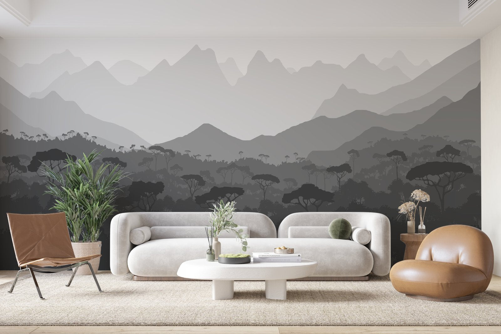 Papier peint 123 - mockup chambre