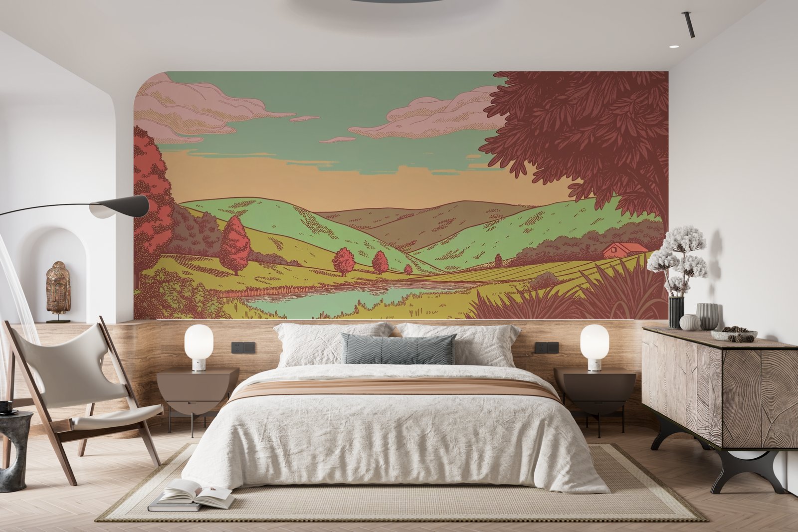 Papier peint 1232 - mockup salon
