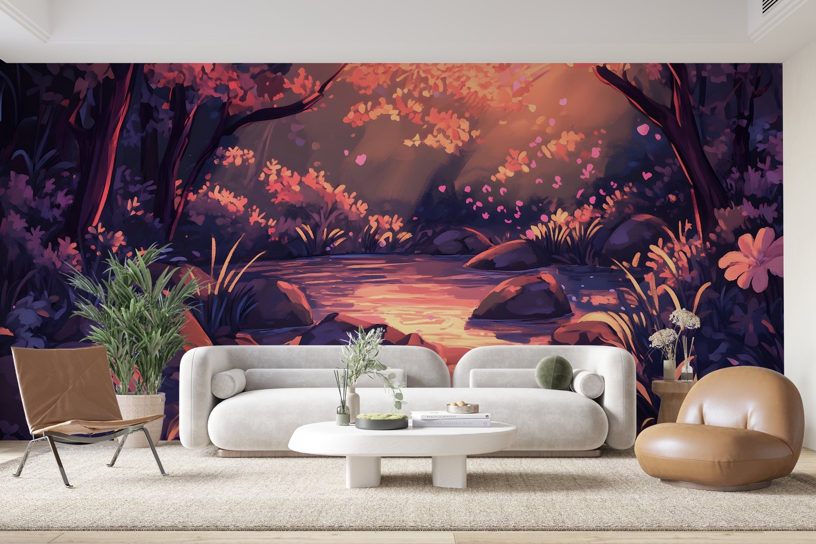 Papier peint 1234 - mockup chambre