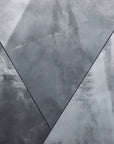 Geometric Wallpaper - Grey Marbled Triangles