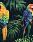 Papier Peint Oiseaux & Rapaces - Perroquets Colorés dans la Jungle