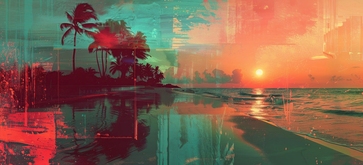 Beaches Wallpaper - Pixelated Sunset