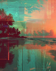 Beaches Wallpaper - Pixelated Sunset