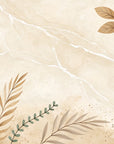 Papier Peint Floral - Fougères Beige Délicates