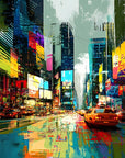 Abstract Wallpaper - Colorful Neon City