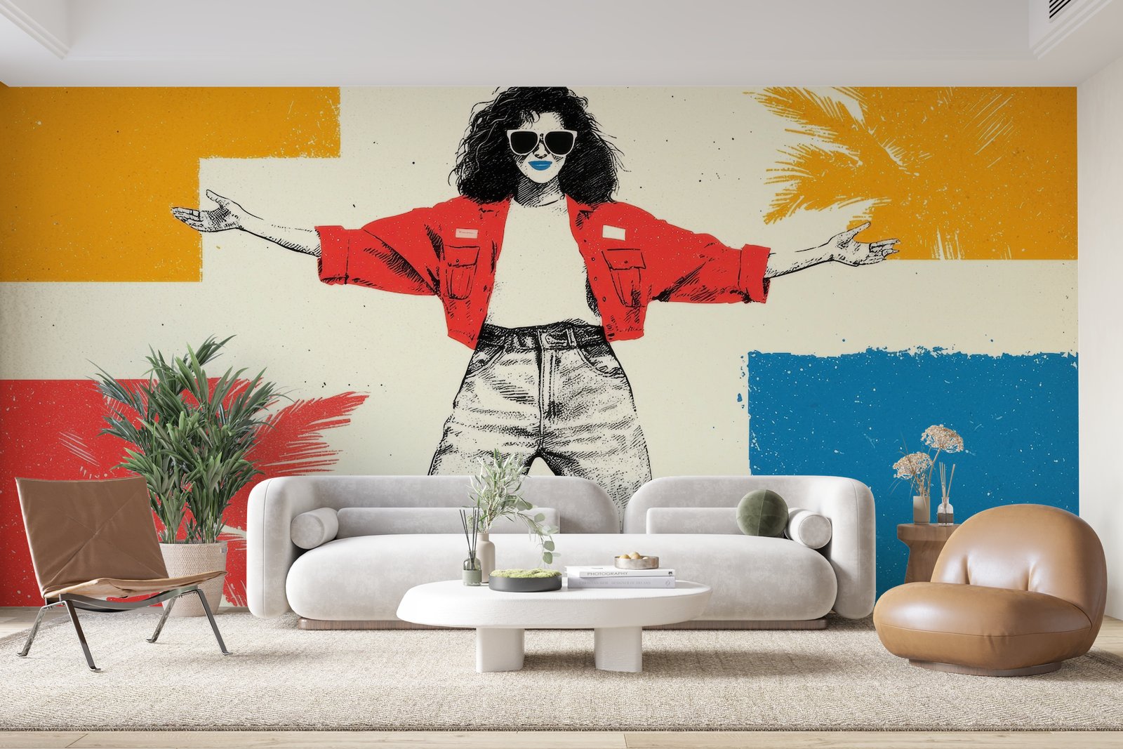 Papier peint 1279 - mockup chambre