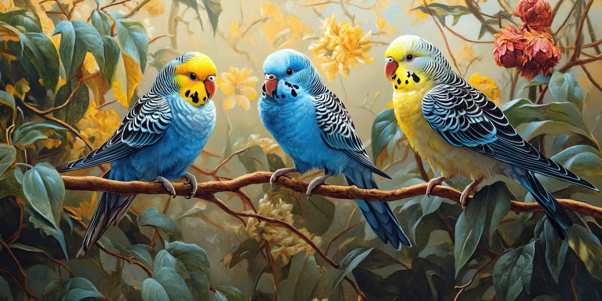 Birds & Raptors Wallpaper - Colorful Parakeets