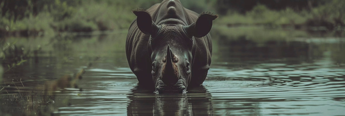 Animal wallpaper - Hippopotamus in the water