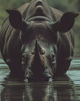 Animal wallpaper - Hippopotamus in the water