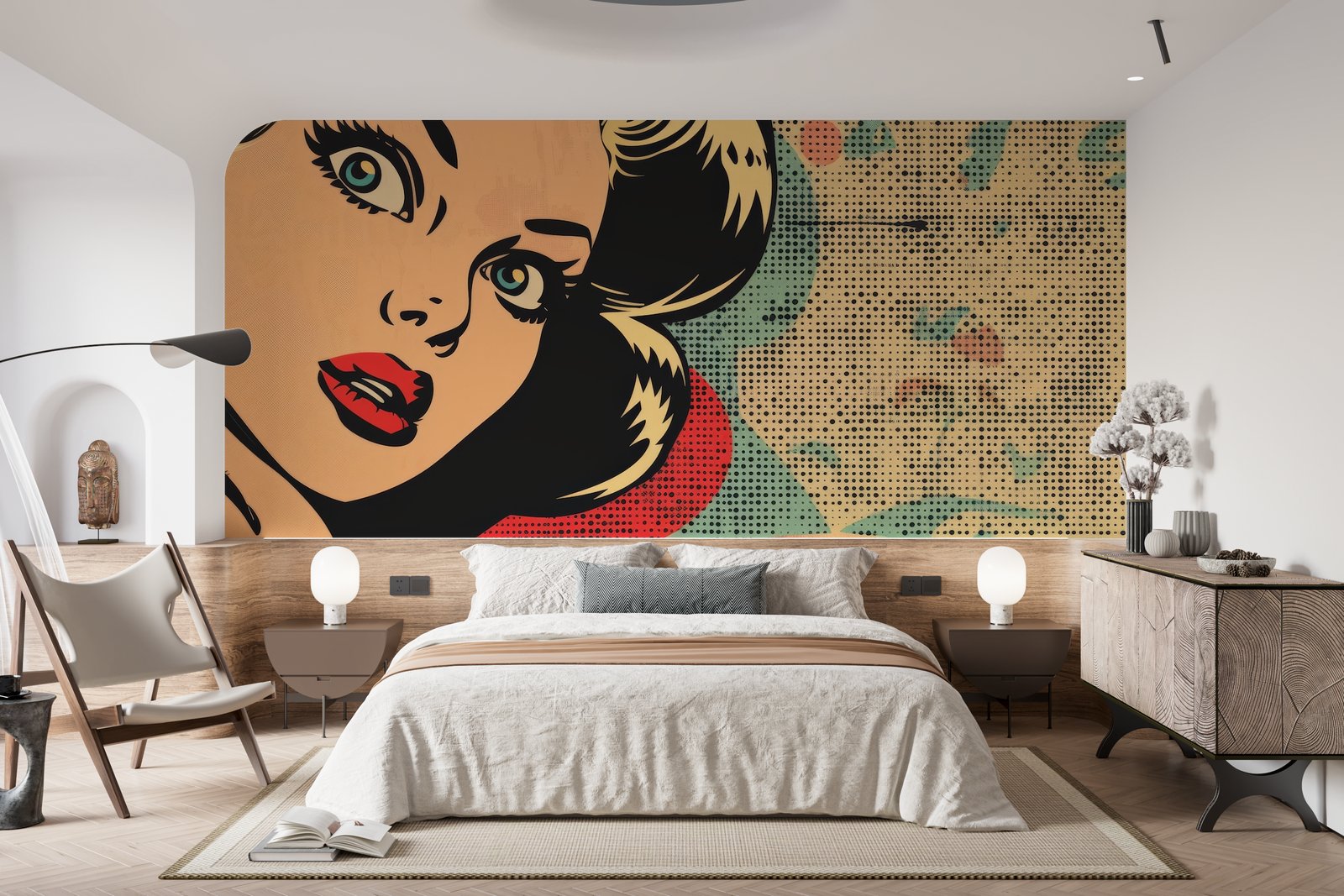 Papier peint 1298 - mockup salon