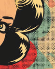 Papier Peint Pop Art - Portrait de Femme Comic