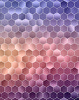 Papier Peint Géométrique - Hexagones Coucher de Soleil